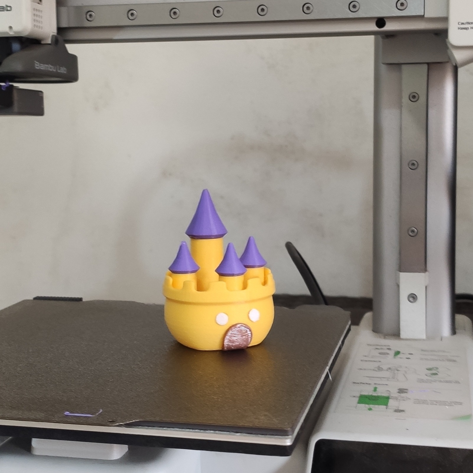 The finished castle, 3D printed from the Denrim: Forge model